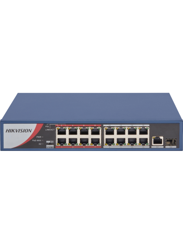 Hikvision DS-3E0318P-E/M(B) PoE Switch - 18 Portlu