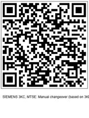 Siemens 3KC0330-2NE00-0AA0 100A Manuel Transfer Şalteri