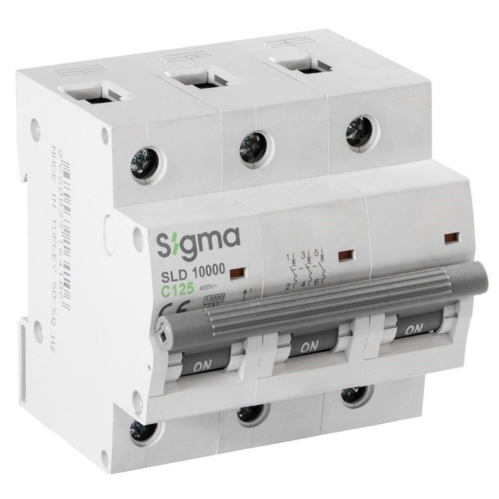 SİGMA SMD10000 10kA ( C 50A ) 3 Kutuplu Otomatik Sigorta