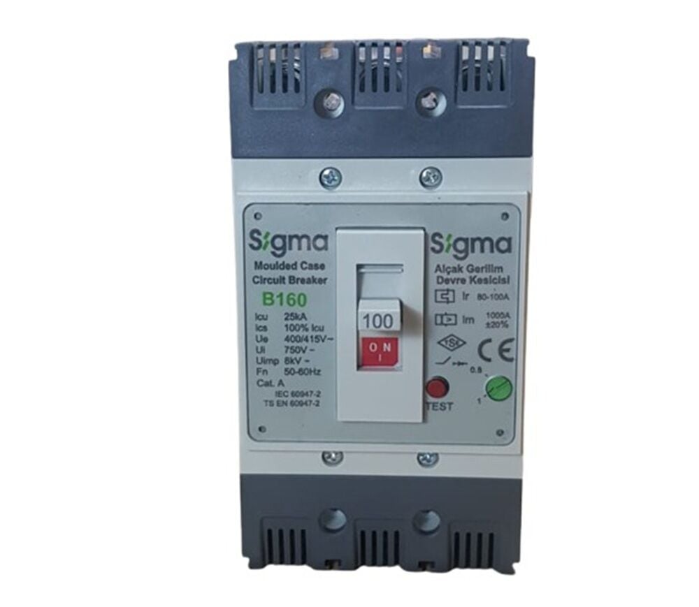 SİGMA 3A160100 -100A 3POL 25KA SABİT TİP ŞALTER