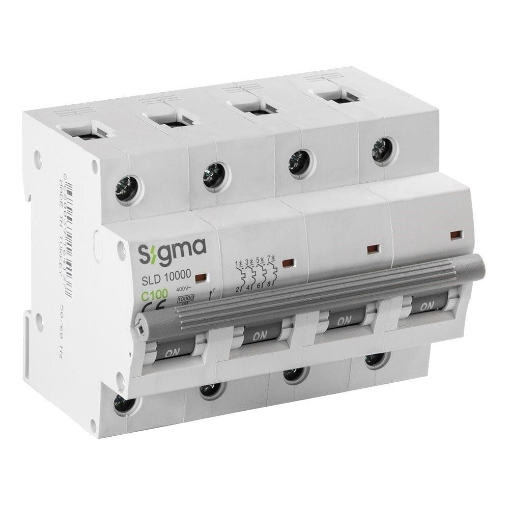 SİGMA 4SM440C -SND3000 3kA ( C 40A ) 4 Kutuplu Otomatik Sigorta