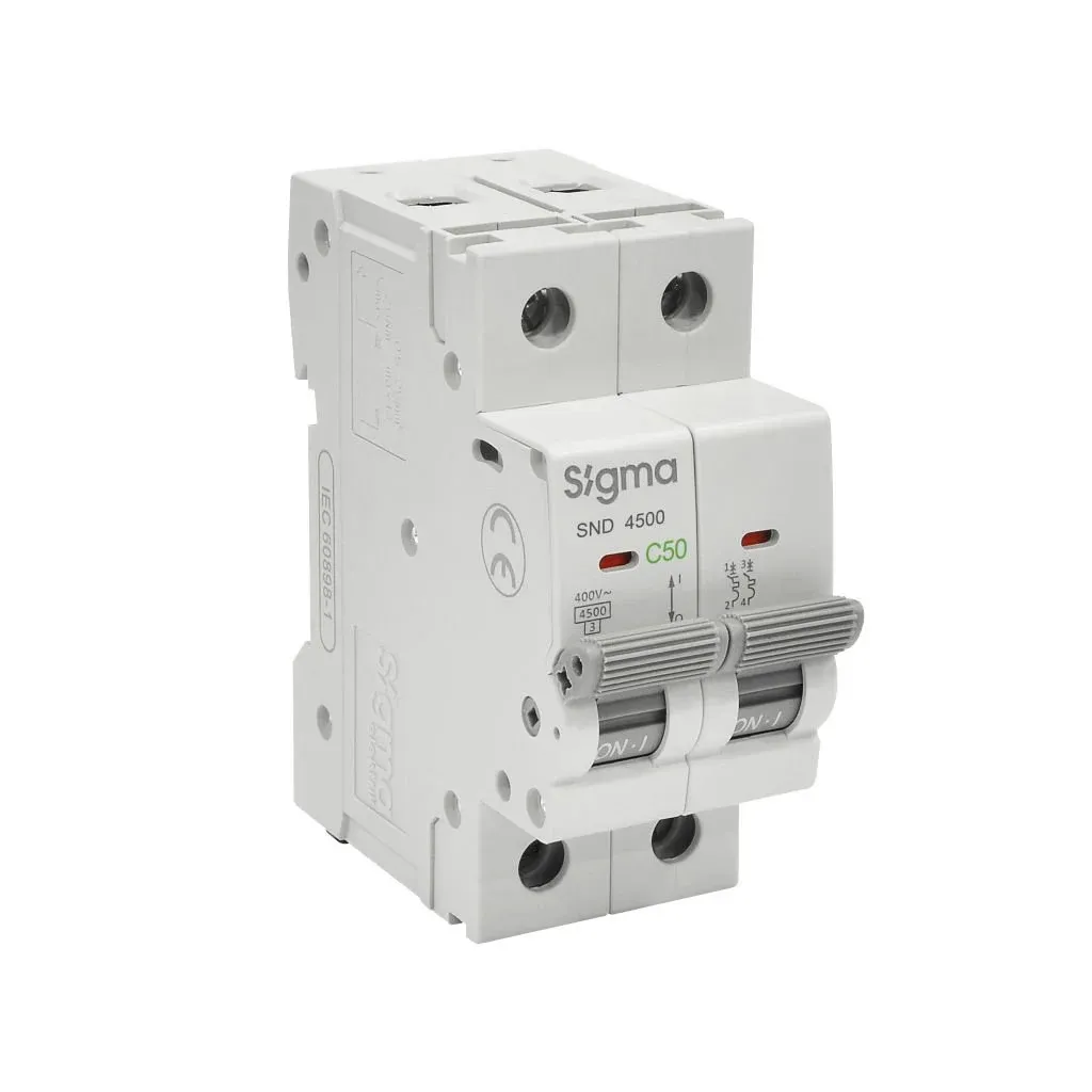 SİGMA SND4500 4.5kA 2P C4 OTOMATİK SİGORTA
