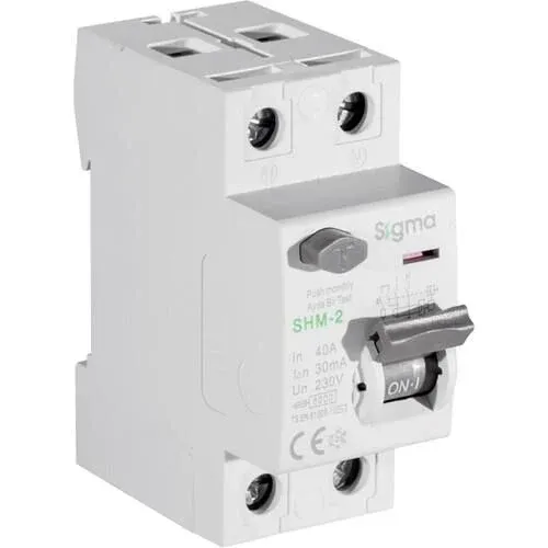 SİGMA SGM 2P 30mA 10 kA 32A KACAK AKIM KORUMA SALTERI AC TYPE