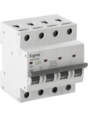 SİGMA SND6000 6kA C16 A 4 Kutuplu Otomatik Sigorta