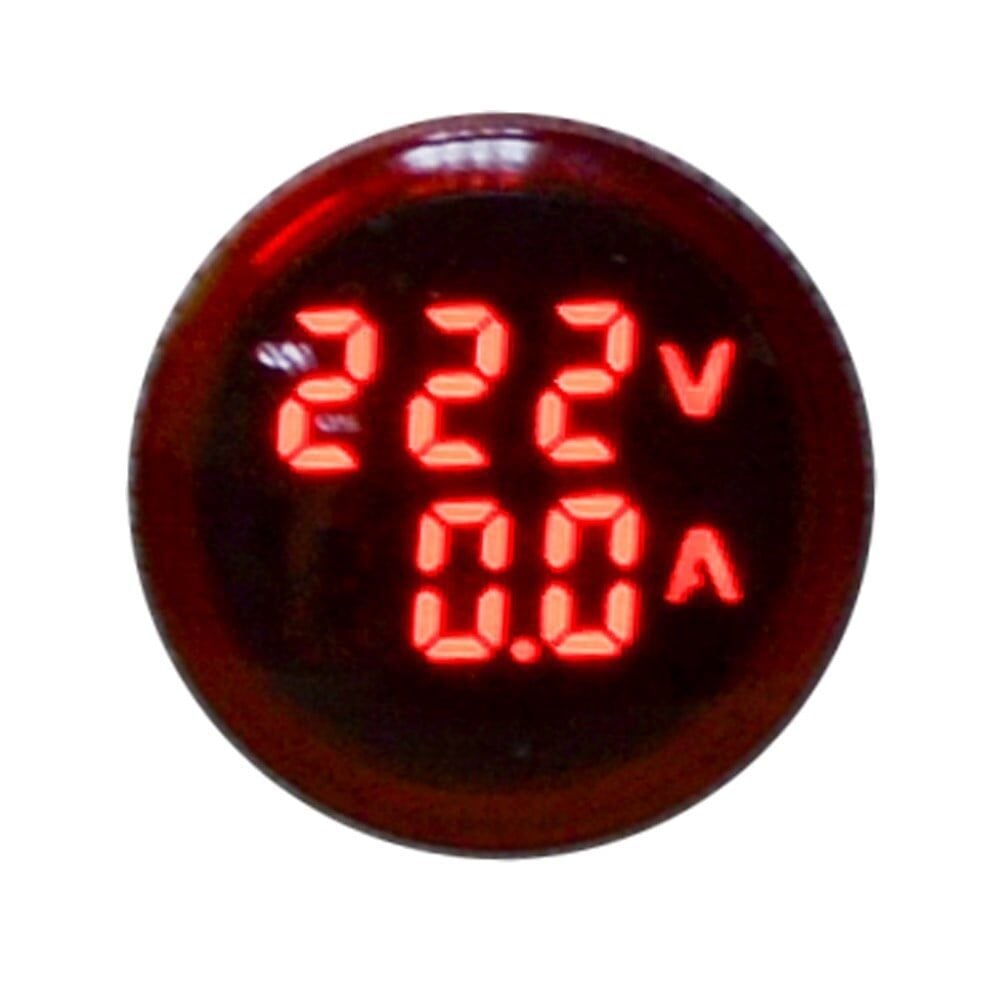 SİGMA VOLTMETRE-AMPERMETRE GÖSTERGELI LEDLI SINYAL LAMBASI ( KIRMIZI)